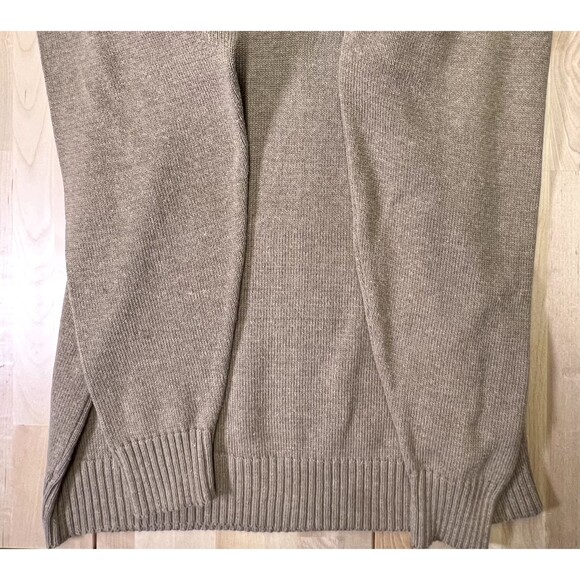 Oscar De La Renta Sweater Men Size Large 1/4 Zip Pullover Mock Neck Beige - Picture 7 of 11
